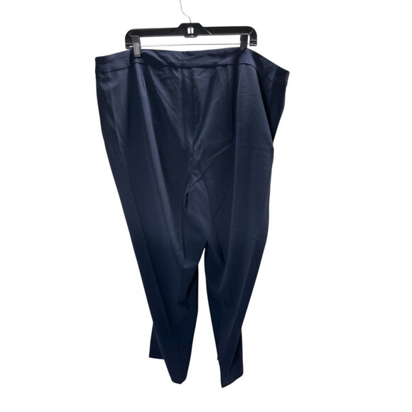 Roz & Ali Pants Women's Size 22 W Navy Pull On  Pockets Tapered - Picture 2 of 6